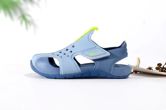 Nike White Orange Open-Toe Single-Strap Casual Sandals 5