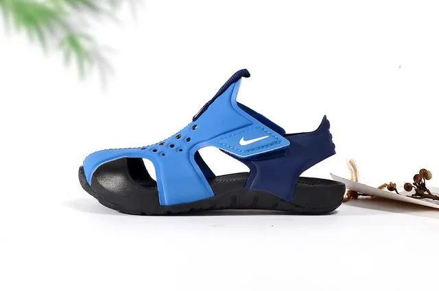 Nike White Orange Open-Toe Single-Strap Casual Sandals 11