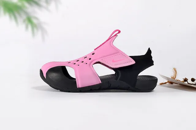 Nike White Orange Open-Toe Single-Strap Casual Sandals 12