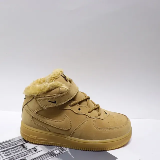 Nike White Red High-Top Fur-Lined Collar Lifestyle Sneakers 7
