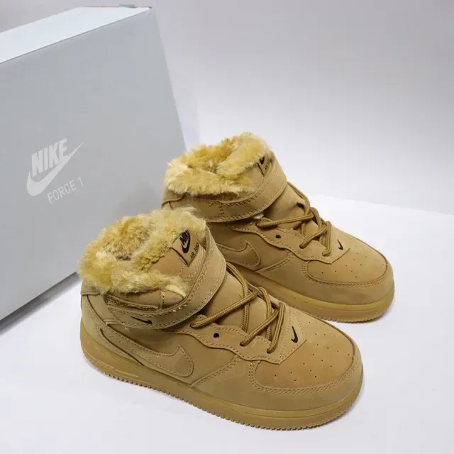 Nike White Red High-Top Fur-Lined Collar Lifestyle Sneakers 13
