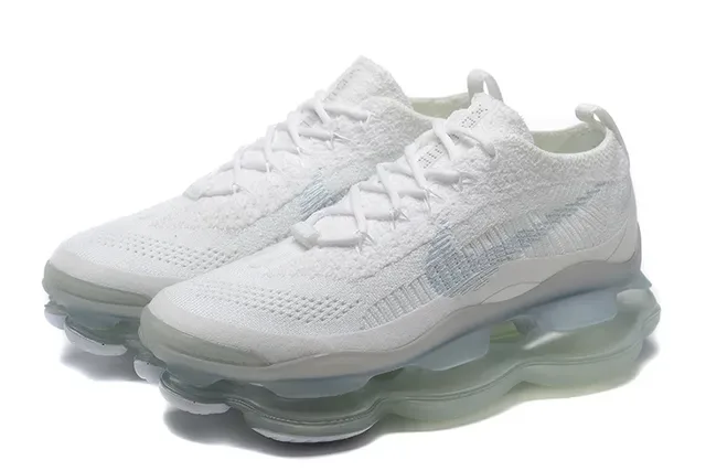 Nike White Transparent Knit Upper Translucent Full-Length Air Unit Lifestyle Sneakers 2