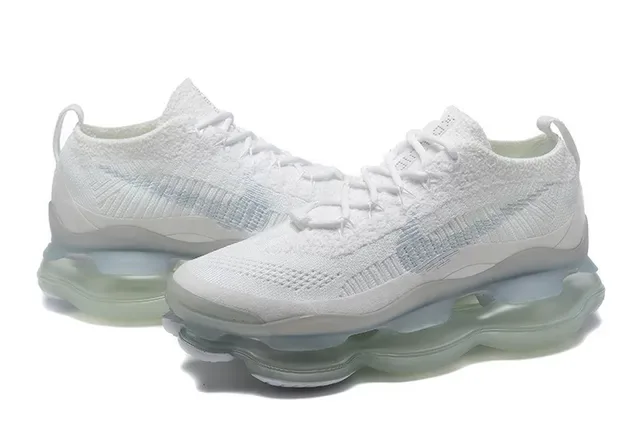 Nike White Transparent Knit Upper Translucent Full-Length Air Unit Lifestyle Sneakers 5