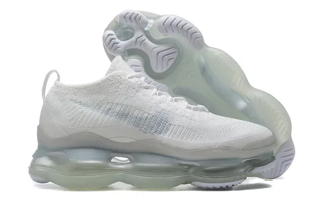 Nike White Transparent Knit Upper Translucent Full-Length Air Unit Lifestyle Sneakers 6