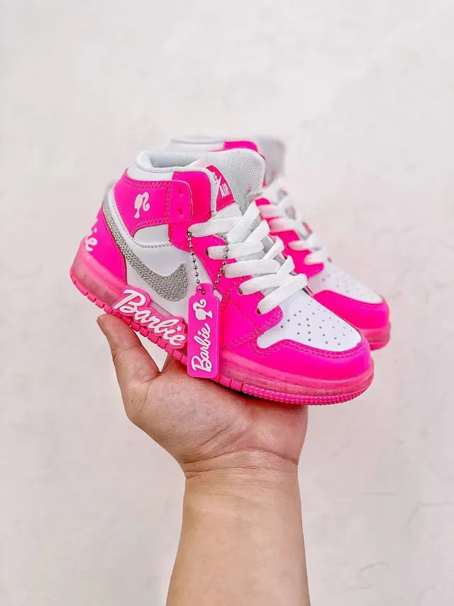 Nike x Barbie Air Jordan 1 High Basketball Shoes 7