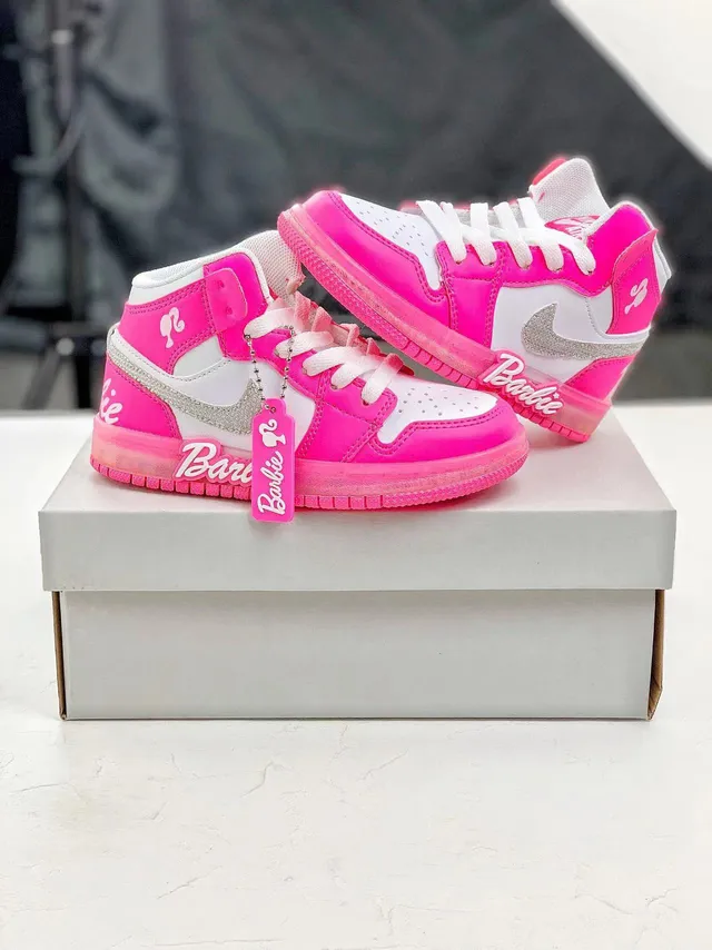 Nike x Barbie Air Jordan 1 High Basketball Shoes 9