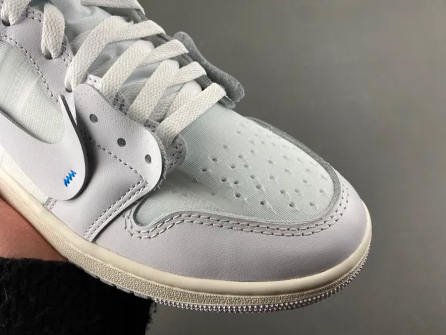Nike x Off-White Air Jordan 1 Light Gray Deconstructed Basketball Shoes 2