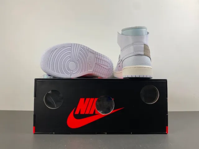 Nike x Off-White Air Jordan 1 Light Gray Deconstructed Basketball Shoes 17