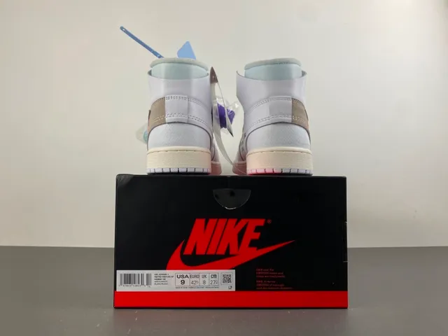 Nike x Off-White Air Jordan 1 Light Gray Deconstructed Basketball Shoes 18