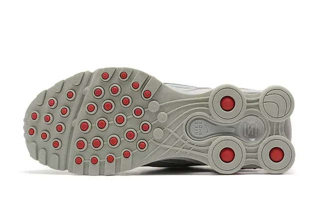 Nike x Supreme Shox NZ White Gray Red tênis lifestyle 4