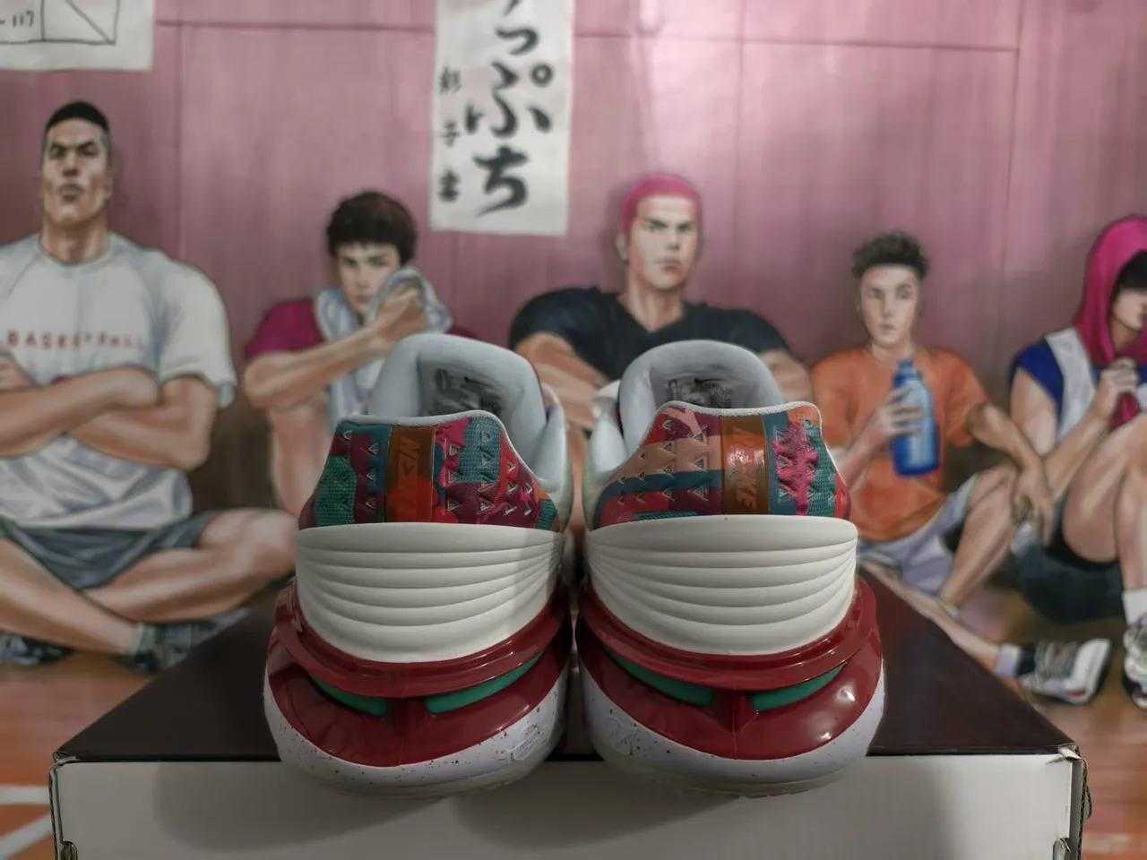 Nike Année du Lapin Blanc Multicolore Haut en Textile Supérieur Chaussures de basket-ball 4