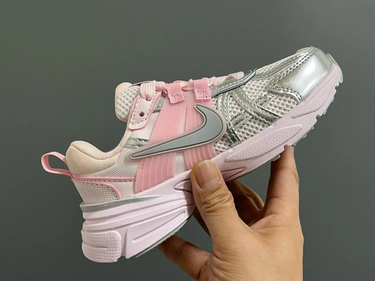 Nike Zoom 2K Silver Mesh Chunky Sneakers 20