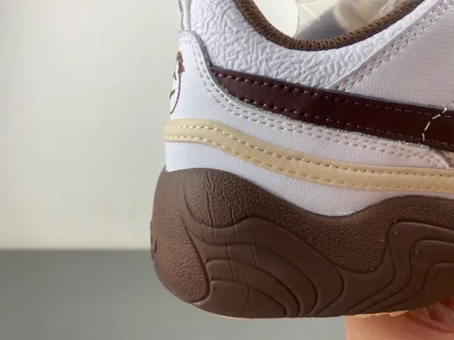 Nike Zoom 2K White Brown Layered Synthetic Cage Mesh Upper Sneakers 3