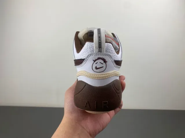 Nike Zoom 2K White Brown Layered Synthetic Cage Mesh Upper Sneakers 4