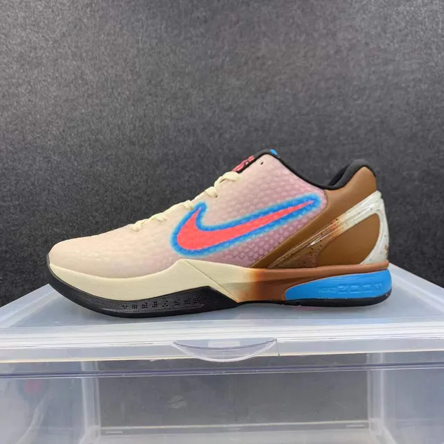 Nike Zoom Kobe VI Beige Brown Pink Blue Basketball Shoes 2