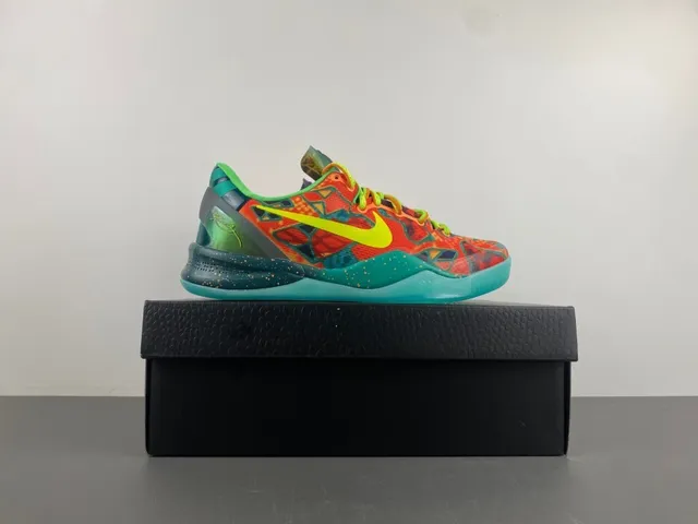 Nike Zoom Kobe VIII Multicolor Abstract Print Basketball Shoes 17
