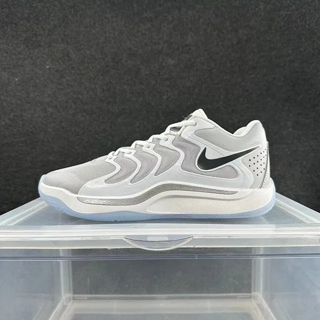 Nike Zoom Rev Gray Black Mesh Upper Synthetic Wave Overlays Basketball Shoes 2