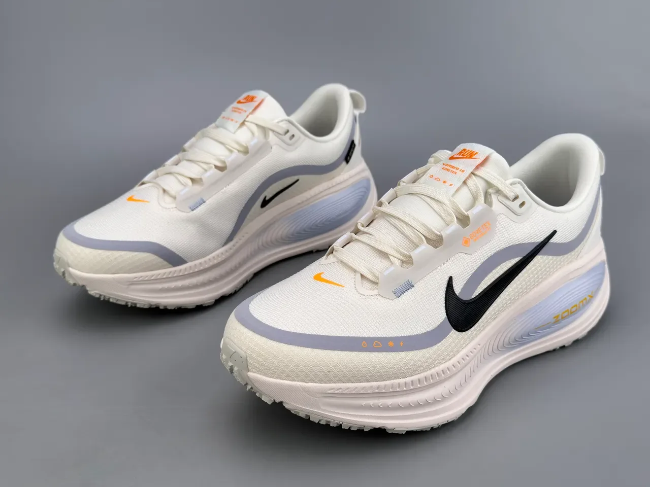Nike ZoomX Beige Gray Engineered Mesh Upper GORE-TEX Waterproofing Running Shoes 5