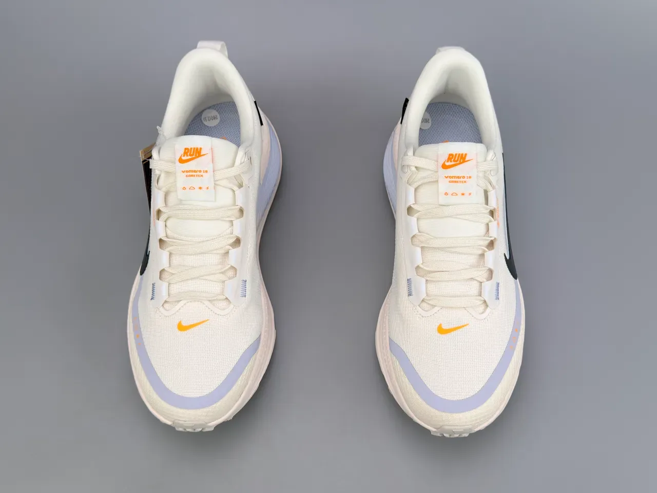 Nike ZoomX Beige Gray Engineered Mesh Upper GORE-TEX Waterproofing Running Shoes 9