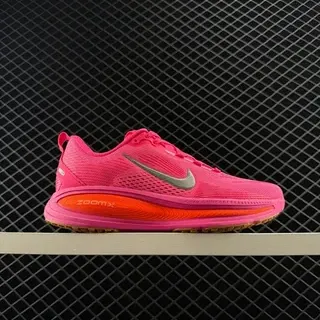 Nike ZoomX Rosa Naranja Malla Knit Superior Media Suela Visible Zapatos de correr