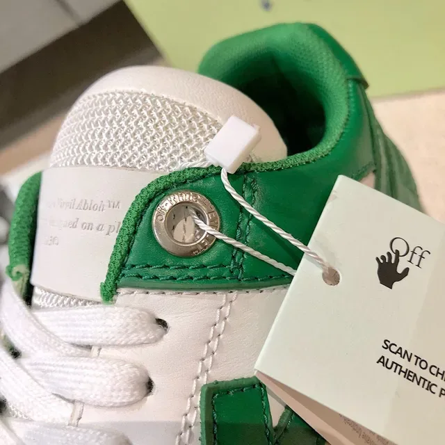Off-White Arrow Vert et Blanc Lifestyle Sneakers 5