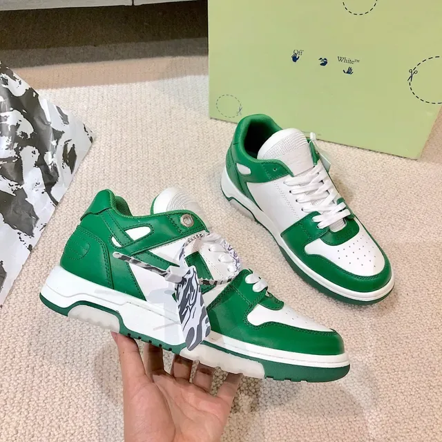 Off-White Arrow Vert et Blanc Lifestyle Sneakers 9