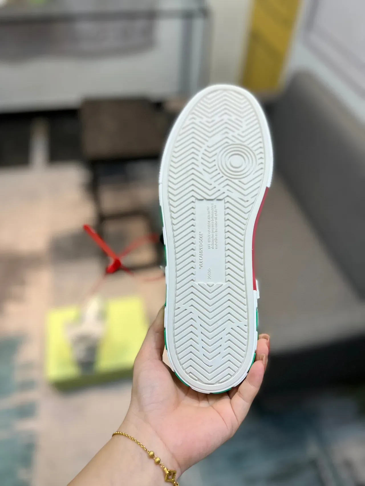 Off-White Arrow Green Baskets Lifestyle Hautes 9