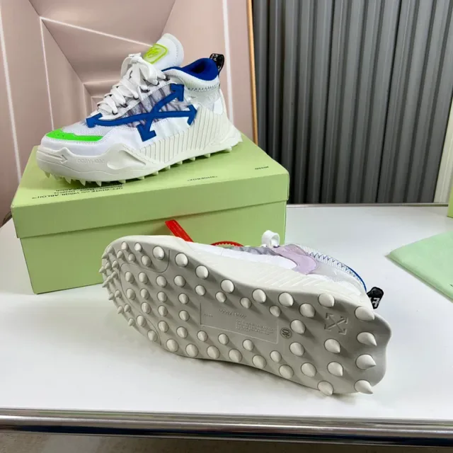 Off-White Blue Sole Diagonal Arrow Logo Chunky Sneakers 2