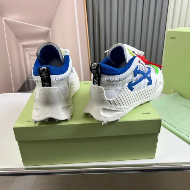 Off-White Blue Sole Diagonal Arrow Logo Chunky Sneakers 6