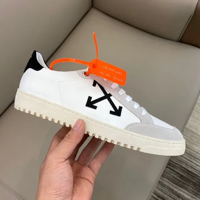 Off-White Logo Flecha Diagonal Zapatillas Lifestyle Blanco y Gris 5