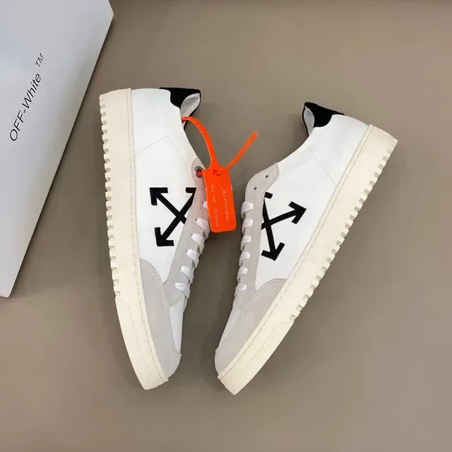 Off-White Logo Flecha Diagonal Zapatillas Lifestyle Blanco y Gris 7