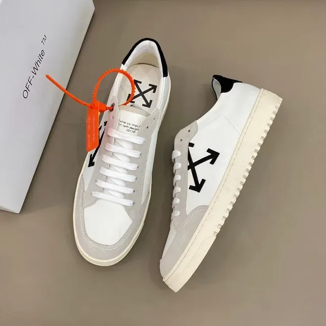 Off-White Logo Flecha Diagonal Zapatillas Lifestyle Blanco y Gris 8