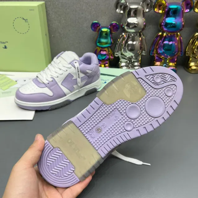 Off-White Sneakers Lifestyle à Construction Panelée en Violette Basse 2