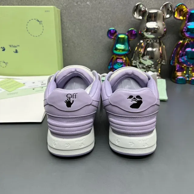 Off-White Sneakers Lifestyle à Construction Panelée en Violette Basse 3
