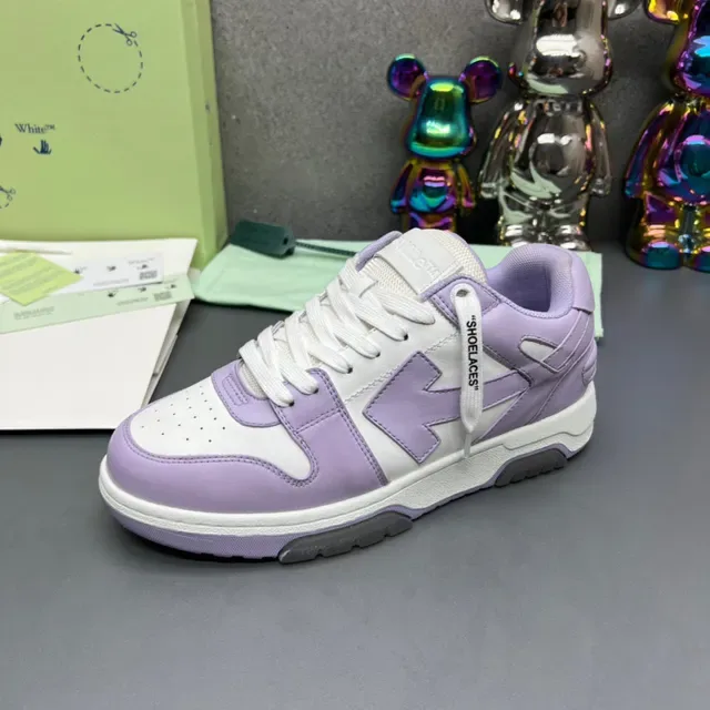 Off-White Sneakers Lifestyle à Construction Panelée en Violette Basse 4