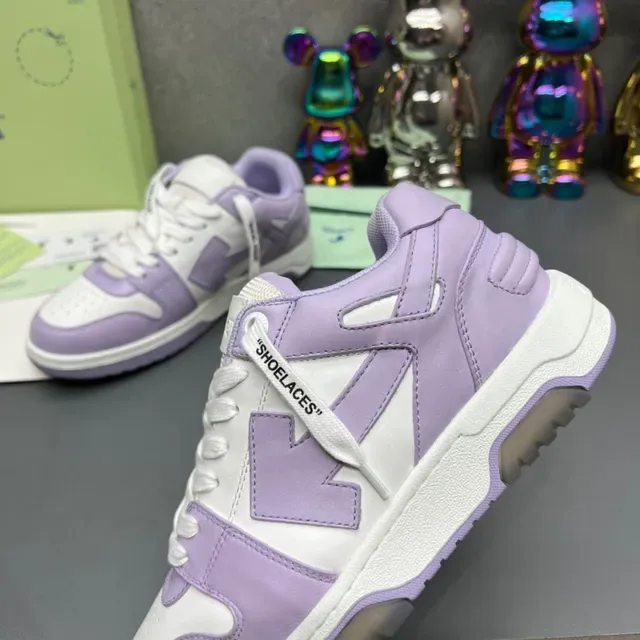 Off-White Sneakers Lifestyle à Construction Panelée en Violette Basse 5