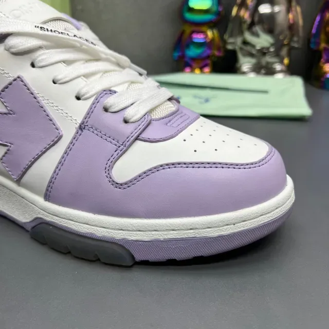 Off-White Sneakers Lifestyle à Construction Panelée en Violette Basse 6