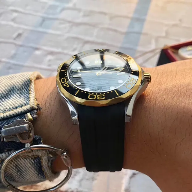 Omega Seamaster Professional Black Dial Gold-Tone Mechanical Watch 6
