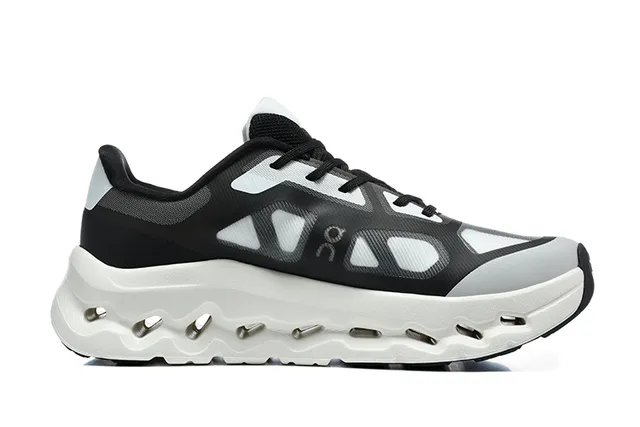 On Cloudmonster Black Gray White Running Shoes 3