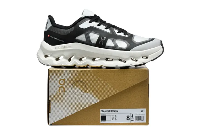 On Cloudmonster Black Gray White Running Shoes 5