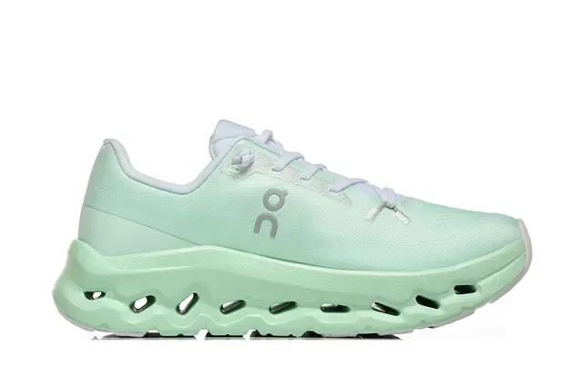 On Cloudmonster Mint Green Running Shoes 3