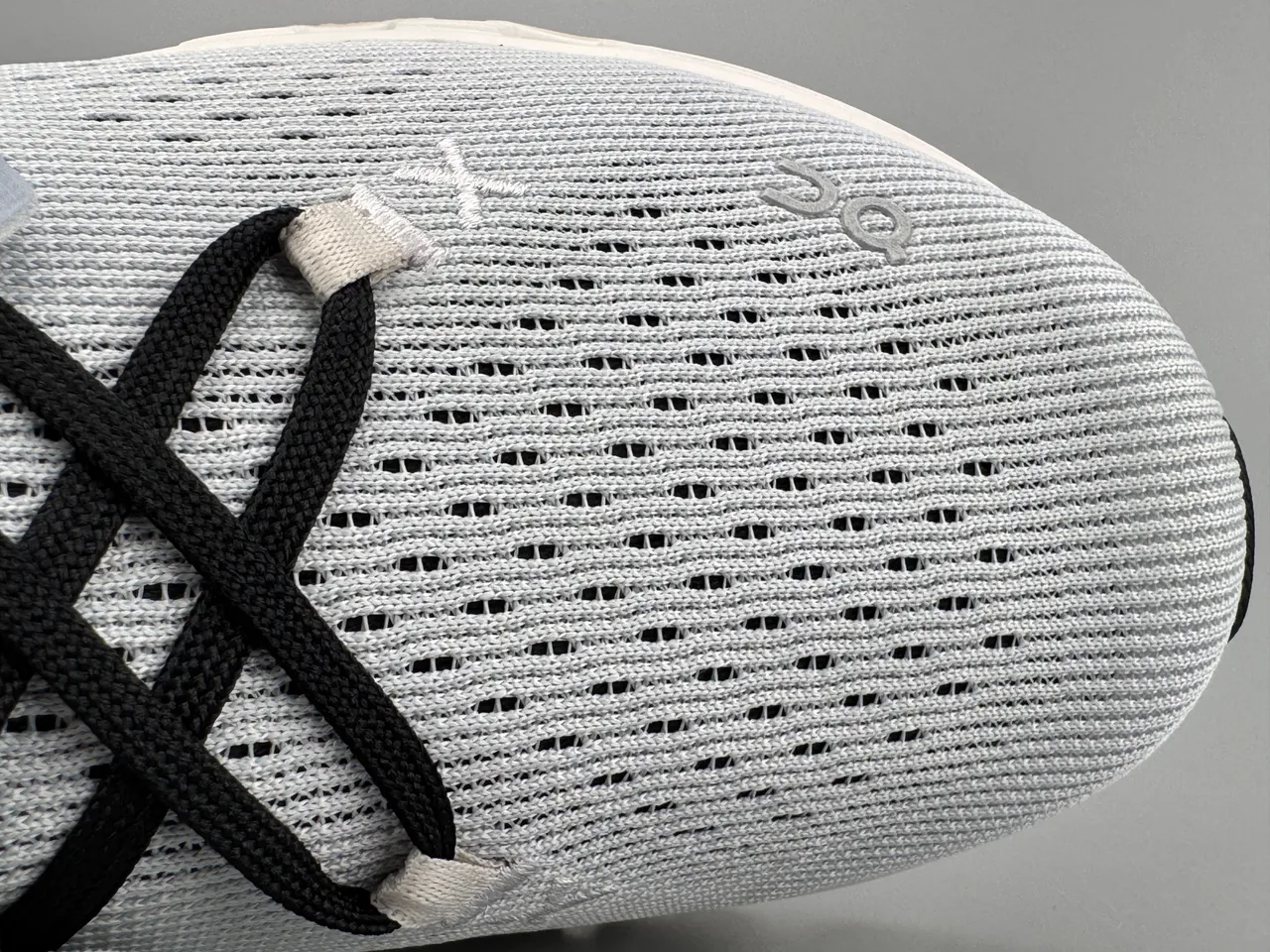 On Gray Black Engineered Knit Upper Segmented CloudTec Midsole Lifestyle Sneakers 2