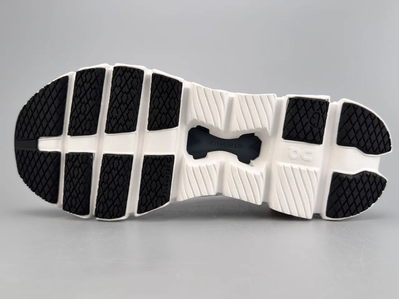 On Gray Black Engineered Knit Upper Segmented CloudTec Midsole Lifestyle Sneakers 8
