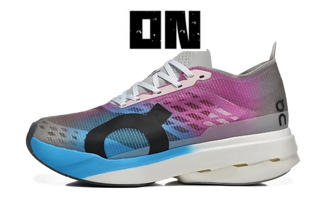 On Multicolor Blue Engineered Mesh Upper Gradient Color Blocking Running Shoes 1