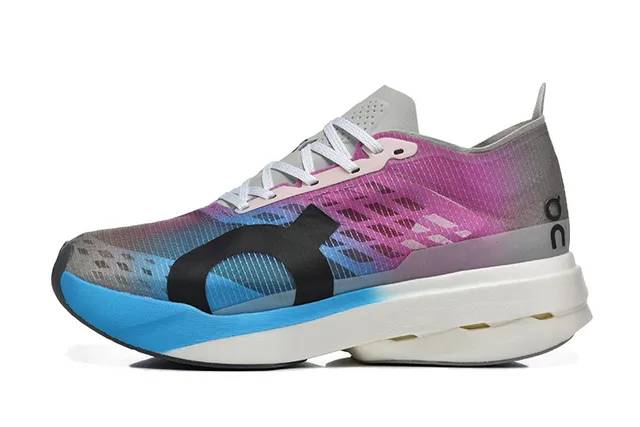 On Multicolor Blue Engineered Mesh Upper Gradient Color Blocking Running Shoes 4