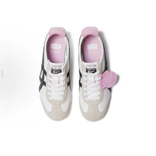 Onitsuka Tiger Mexico 66 White Black Pink Lifestyle Sneakers 4