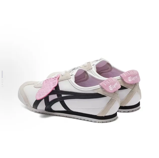 Onitsuka Tiger Mexico 66 White Black Pink Lifestyle Sneakers 6