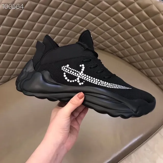 Philipp Plein Active Black Crystal Sword Logo Chunky Sneakers 2