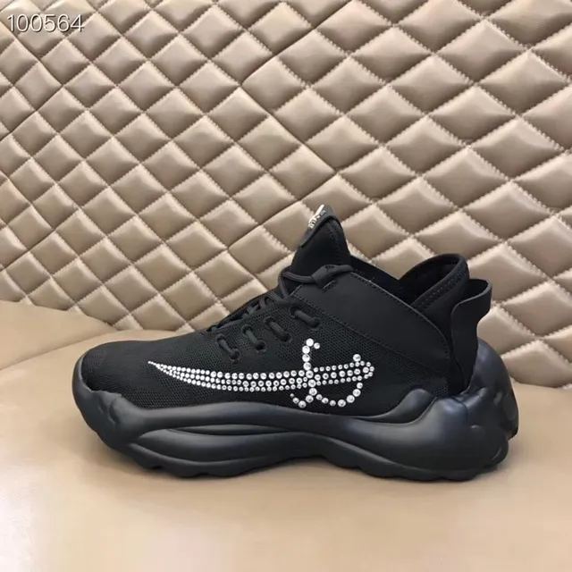 Philipp Plein Active Black Crystal Sword Logo Chunky Sneakers 4