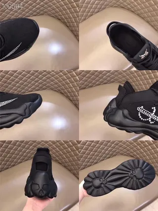 Philipp Plein Active Black Crystal Sword Logo Chunky Sneakers 5